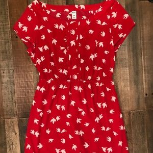 Red Old Navy Bird Dress